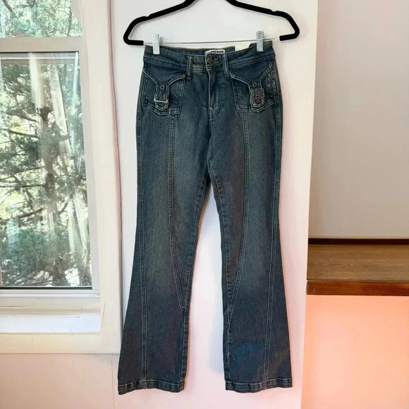 NWT Free People We The Free Love Stone Bootcut Flare Jeans Denim Blue 26 - Picture 15 of 16